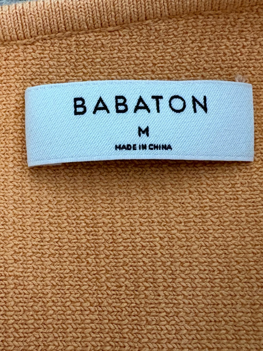 Babaton One-Shoulder Ribbed Crop Top - Peach - M - Picture 3 of 7